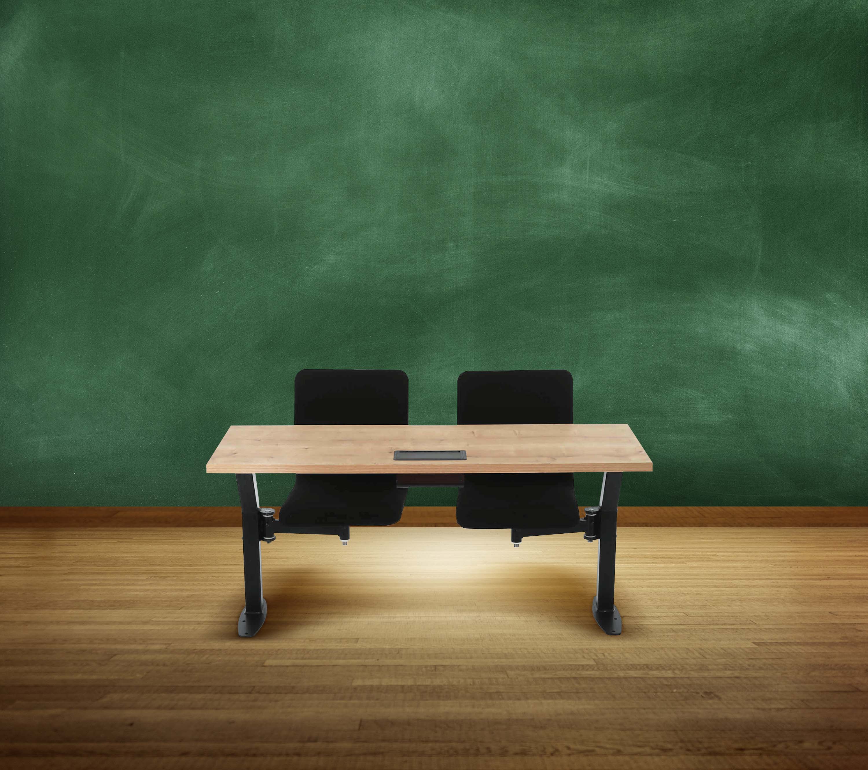 School Chairs and Desks Image